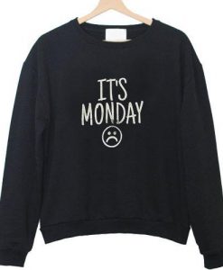 its monday sweatshirt black sweatshirt