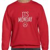 its monday sweatshirt red