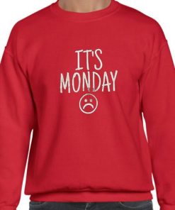 its monday sweatshirt red