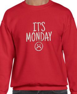 its monday sweatshirt red