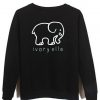 ivory ella back sweatshirt back printed