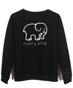 ivory ella back sweatshirt back printed