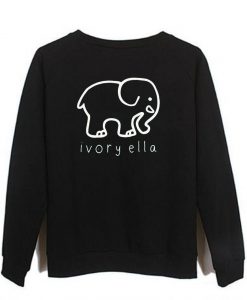 ivory ella back sweatshirt back printed