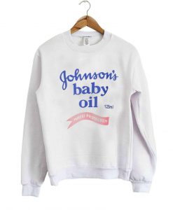 johnson's baby oil sweatshirt