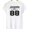 joseph 88 tshirt back