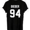 justin beiber 94 tshirt back