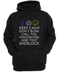 keep calm don't blink Hoodie