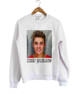 keep smiling sweatshirt