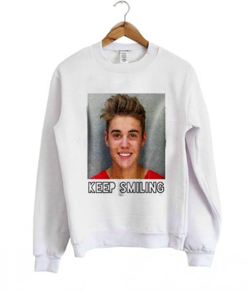 keep smiling sweatshirt