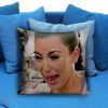 kim kardhasian crying face Pillow case