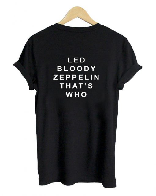 led bloody tshirt back