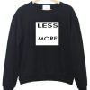 less more sweatshirt