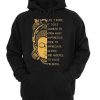 life is ironic it takes sadness to know what happiness is Hoodie
