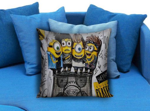 litle minions as 5 sos Pillow case