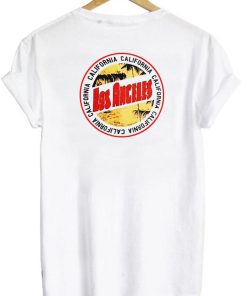 los angeles tshirt back