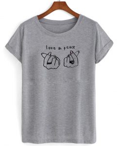 love & peace tshirt