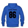 love pink 86 hoodie back