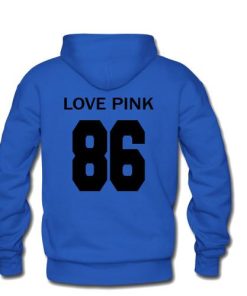 love pink 86 hoodie back