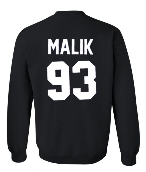 malik 93 sweatshirt back