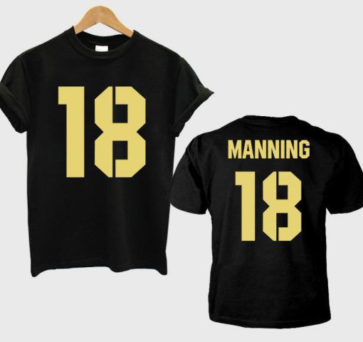 manning 18 T shirt two side