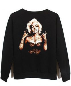 marlyn monroe back sweatshirt