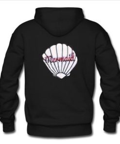 mermaid hoodie black