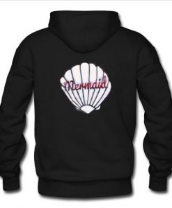 mermaid hoodie black