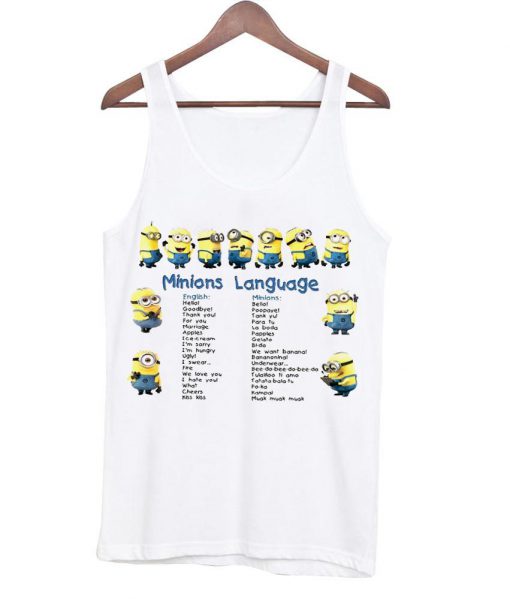 minion language tanktop