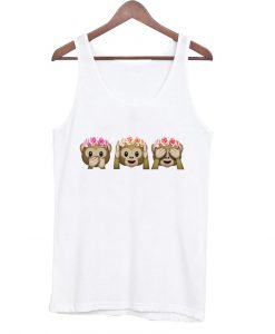 monkey emoji tanktop