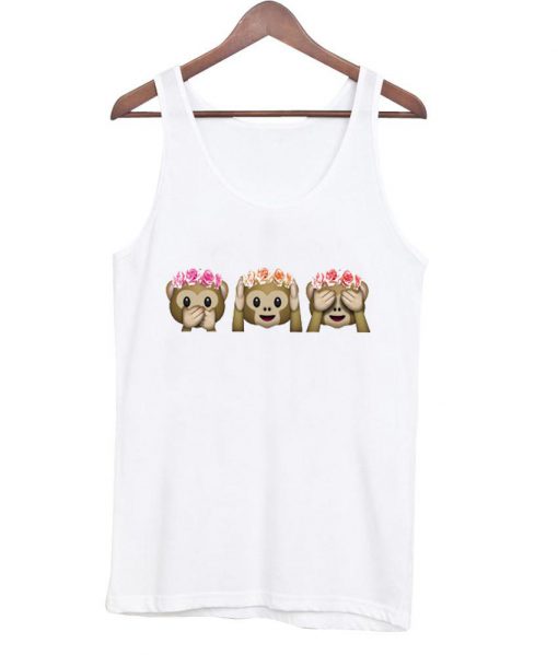 monkey emoji tanktop