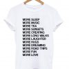 more sleep tshirt