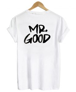 mr good couple tshirt black