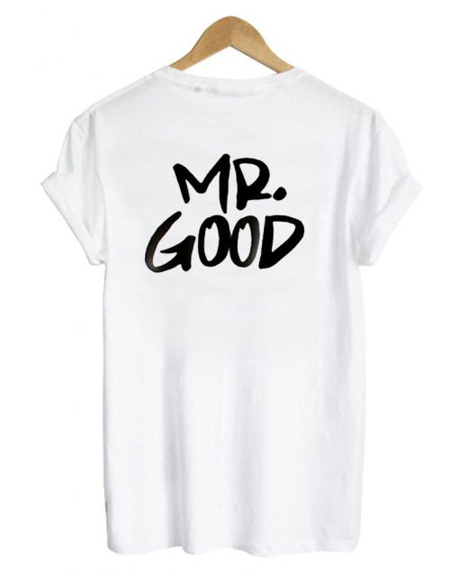 mr good couple tshirt black