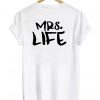 mrs life couple tshirt black