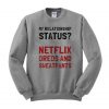 netflix oreos and sweatpants sweatshirt