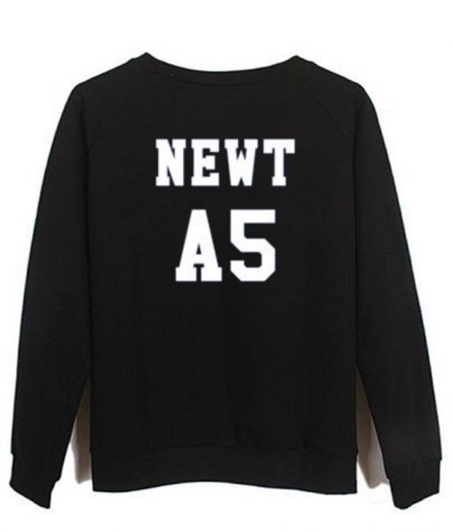 newt A5 maze runner back sweatshirt back