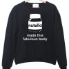 nutella made this fabulous body sweatshirt