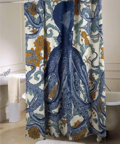 Octopus shower curtain customized design for home decor