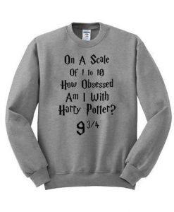 on a scale harry poter sweatshirt