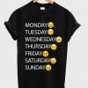 one week emoji T shirt