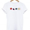 peach plum earth sun t shirt