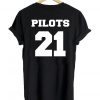 pilots 21 tshirt back