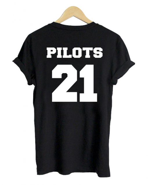 pilots 21 tshirt back