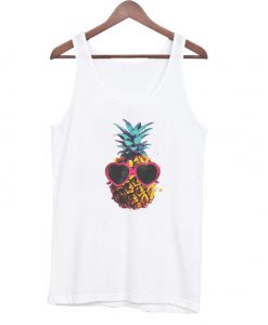 pineapple with sunglasses Tank Top