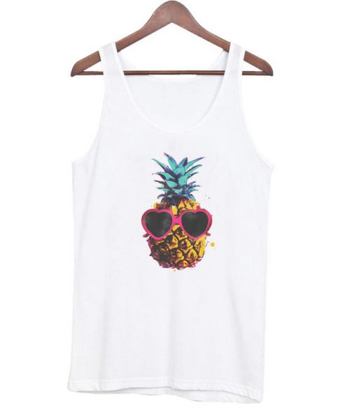 pineapple with sunglasses Tank Top