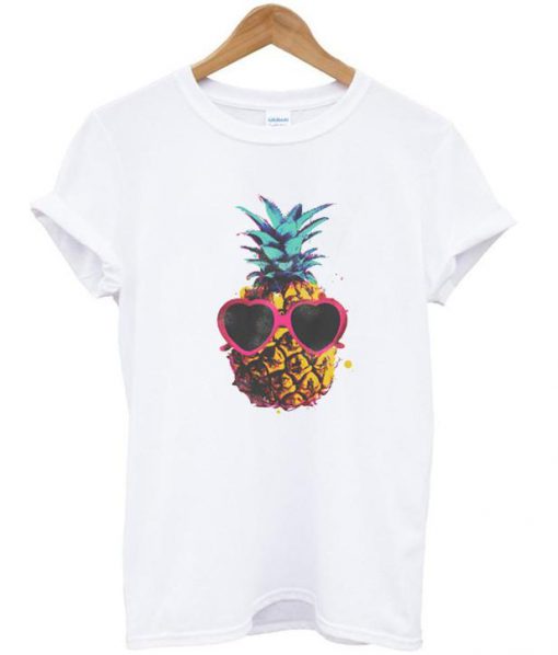 pineapple with sunglasses T shirt