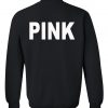pink sweatshirt back