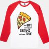 pizza raglan long sleeve