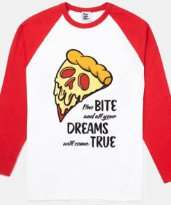 pizza raglan long sleeve