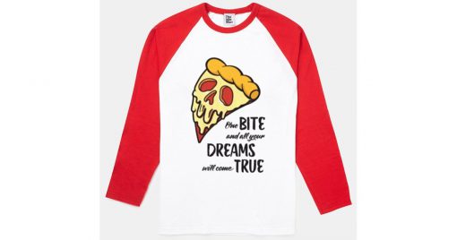 pizza raglan long sleeve